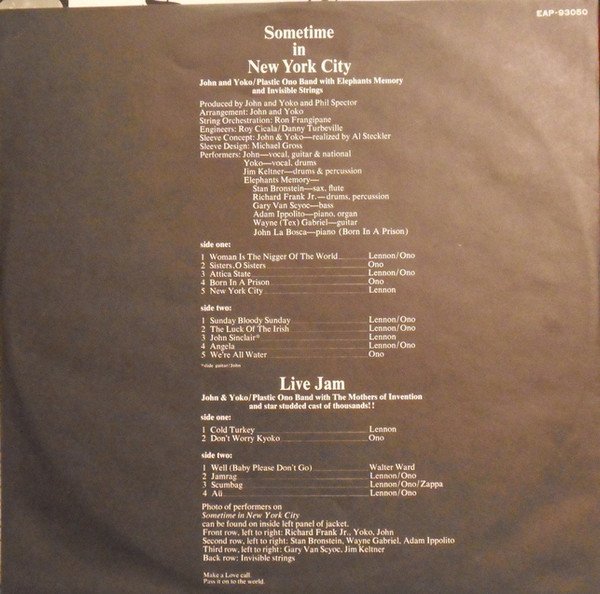 John & Yoko / Plastic Ono Band - With Elephant's Memory And Invisible Strings - Imagen 2