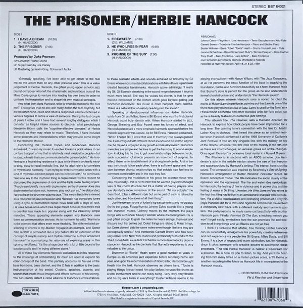 Herbie Hancock – The Prisoner ( Blue Note Tone Poet Series ) - Imagen 4