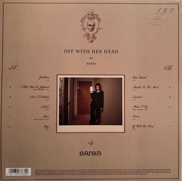 BANKS – Off With Her Head (LP Brown Autographed by Banks) - Imagen 2